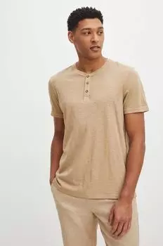 Хлопковая футболка Medicine, бежевый