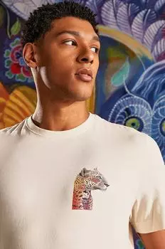 Хлопковая футболка Medicine, бежевый