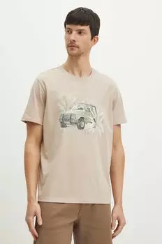 Хлопковая футболка Medicine, бежевый