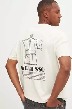 Хлопковая футболка Medicine, бежевый