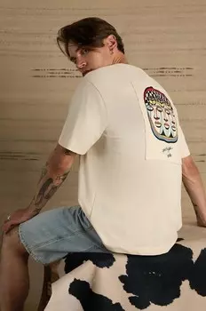 Хлопковая футболка Medicine, бежевый