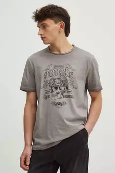 Хлопковая футболка Medicine, бежевый