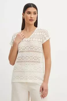 Хлопковая футболка Medicine, бежевый