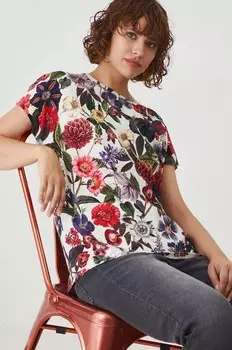 Хлопковая футболка Medicine, бежевый