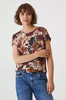 Хлопковая футболка Medicine, бежевый