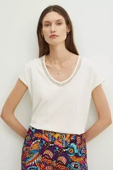 Хлопковая футболка Medicine, бежевый