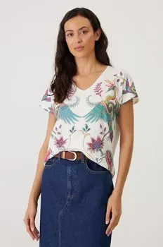 Хлопковая футболка Medicine, бежевый