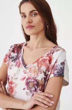 Хлопковая футболка Medicine, бежевый