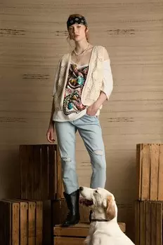 Хлопковая футболка Medicine, бежевый