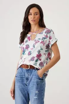 Хлопковая футболка Medicine, бежевый