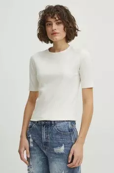 Хлопковая футболка Medicine, бежевый