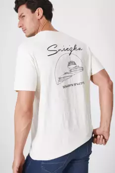 Хлопковая футболка Medicine, бежевый