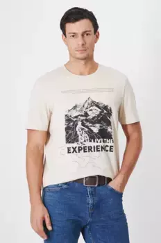 Хлопковая футболка Medicine, бежевый