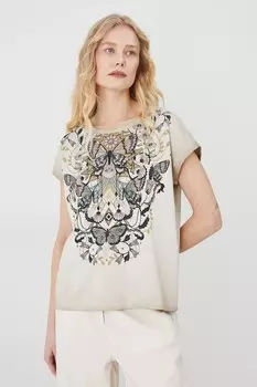 Хлопковая футболка Medicine, бежевый