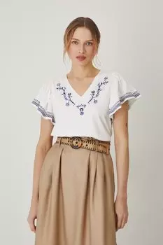 Хлопковая футболка Medicine, бежевый