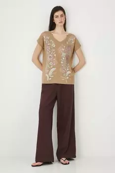 Хлопковая футболка Medicine, бежевый