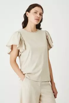 Хлопковая футболка Medicine, бежевый