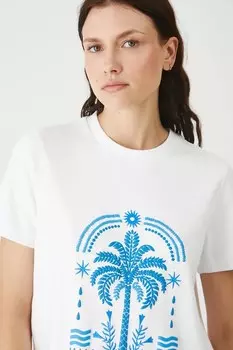 Хлопковая футболка Medicine, бежевый