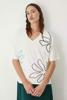 Хлопковая футболка Medicine, бежевый