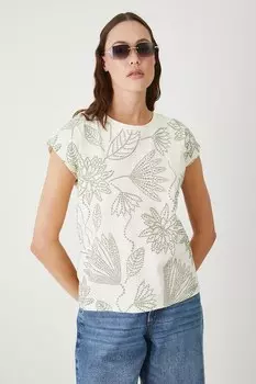 Хлопковая футболка Medicine, бежевый