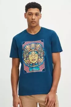 Хлопковая футболка Medicine, бирюзовый