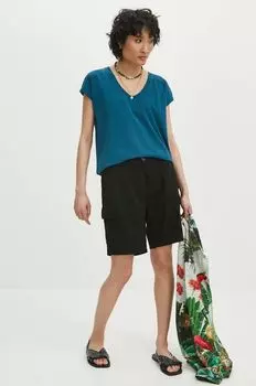 Хлопковая футболка Medicine, бирюзовый