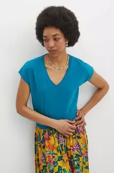 Хлопковая футболка Medicine, бирюзовый