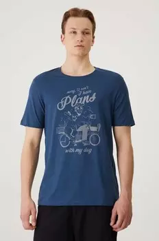 Хлопковая футболка Medicine, бирюзовый