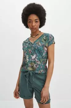 Хлопковая футболка Medicine, бирюзовый