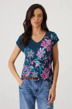 Хлопковая футболка Medicine, бирюзовый