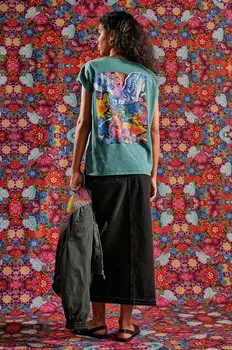 Хлопковая футболка Medicine, бирюзовый