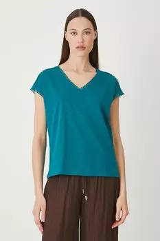 Хлопковая футболка Medicine, бирюзовый