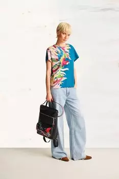 Хлопковая футболка Medicine, бирюзовый