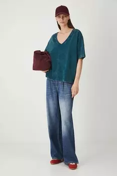 Хлопковая футболка Medicine, бирюзовый