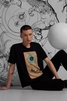 Хлопковая футболка Medicine, черный