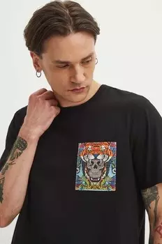 Хлопковая футболка Medicine, черный