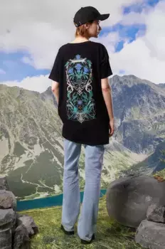 Хлопковая футболка Medicine, черный