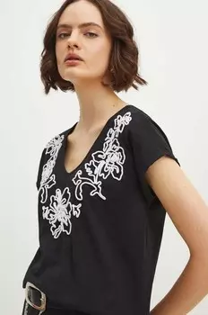 Хлопковая футболка Medicine, черный