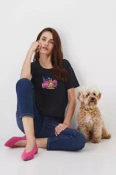 Хлопковая футболка Medicine, черный