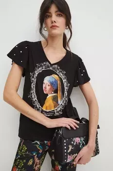 Хлопковая футболка Medicine, черный