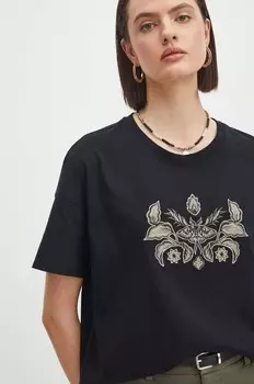 Хлопковая футболка Medicine, черный