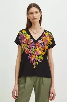 Хлопковая футболка Medicine, черный