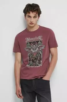 Хлопковая футболка Medicine, фиолетовый