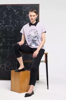 Хлопковая футболка Medicine, фиолетовый