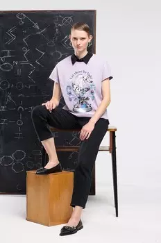 Хлопковая футболка Medicine, фиолетовый