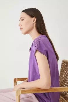 Хлопковая футболка Medicine, фиолетовый