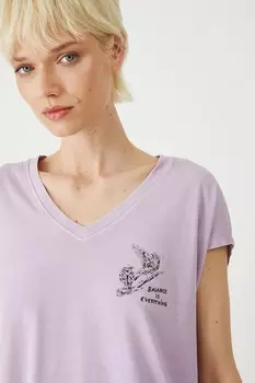 Хлопковая футболка Medicine, фиолетовый
