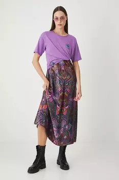 Хлопковая футболка Medicine, фиолетовый