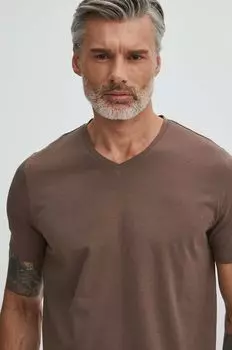 Хлопковая футболка Medicine, коричневый