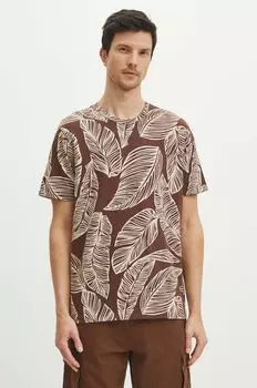 Хлопковая футболка Medicine, коричневый